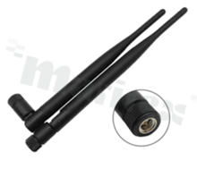 Antenna; stick swivel; LTE; 700-2700MHz; 5.0dBi; VSWR<2.0; SMA; fi13x195mm; black