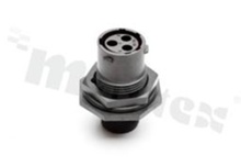 Amphenol Aquarius receptacle; 3pins; female insert; 13A; shell size 10; contact size: 16; contacts sold separately; silicone rubber seal; IP68/69k