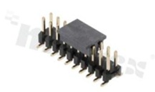 Listwa stykowa do PCB; w rastrze 2.00mm; 2x10 styków; montaż: SMD; męska; prosta; dwurzędowe
