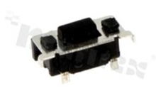 Tact Switch; SMD; dimensions 3.0x6.0; h=3.5mm; right angle; operating force 160gf