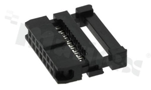 IDC connector; pitch 2.00mm; 14-contacts; female; for ribbon cable AWG#26-#28