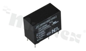 Przekaźnik elektromagnetyczny; prąd znamionowy 10A; napięcie cewki 5VDC; pojedynczy styk zwierny (1A); 5A/30VDC; 5A/250VAC