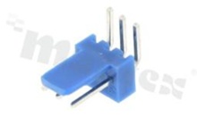 Header for PCB; pitch 2.54mm; 3-contacts; THT; male; side entry; 250V/3A