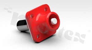 Connector power heavy duty power; 8.0mm; 35mm; red
