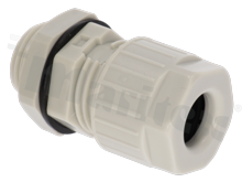 Wentyl wodoszczelny M20x1.5mm; przepływ powietrza >40Vh(dp=70mbar); temp. pracy -40 do 125 st.C; szary; z nakrętką; IP68(2m/60min.); zakres dławienia 6-12mm; na klucz 24/27; z nakrętką