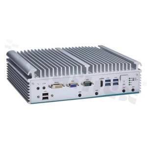 Bezwentylatorowy komputer wbudowany; procesor Intel i7/i5/i3/Celeron 6/7-gen; RAM do 32 GB; 2xCOM; 4x USB 3.0; 2x USB 2.0; 8x LAN PoE; 2x SATA; mSATA; audio; DVI-I; HDMI; VGA; DIO; FLEX I/O; 4x mPCIe; temp. pracy -20+70 st.C; zasilanie 24 V DC