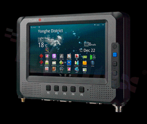Ultra Rugged computer for vehicle mounting; 7 "WSVGA 1024x600; 500nitów; IP65; operating temperature -20  + 60st.C; Quad Core Cortex-A7 1.1GHz / 1.3GHz; RAM 1GB-2GB LPDDR2; eMMC 8GB- 16GB; LTE; WiFi; Bluetooth; 2xUSB2.0; RS-232; RS-232/422/485