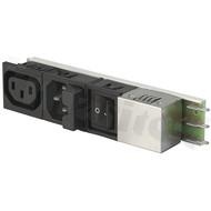 Power Input Modules (PEM); 5411.4253.151; Quick Connect; 6; Panel, Snap-In; Receptacle
