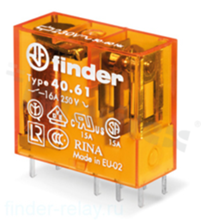 Electromagnetic relay; contact rating current 16A; coil voltage 6VAC; 1 changeover contact (1C); coil power 1.2VA; 16A/250VAC,16A/24VDC; mounting: PCB, socket