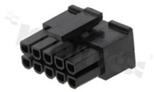 Korpus złącza kablowego; w rastrze 3.00mm; 10-stykowego [2x5]; żeńskie; dwurzędowe; na przewód AWG#20-24; 250V/5A
