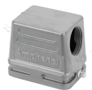 Heavy-Mate E series; hood side entry; low profile; size: E6; thread: M20; operatng temperature -40°C to 100°C; IP65