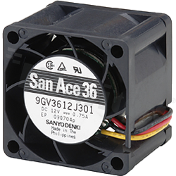 Wentylator; DC; 12VDC; 36x36x28mm; 0.55m3/min; 58.5dB.
