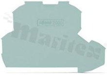 End plate; 0.7 mm thick; gray