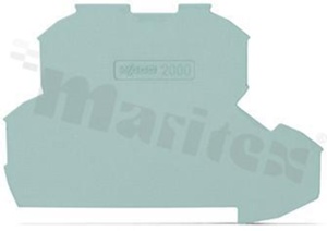 ścianka końcowa; grubość 0,7 mm; szara