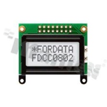 Display LCM; LCD character; 8x2 chars; FSTN positive; white LED; view 06:00; 5.0 V;
