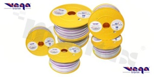 Single wire LGY/H05V-K; with copper multi-strand; white/violet; cross section 2.50mm2; AWG 14; 500V; -40+105 deg.C; 50m.