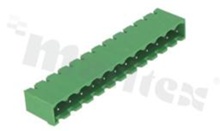 Listwa zaciskowa rozłączalna; w rastrze 5.08mm; 12-torowa; męska; pionowa; zabudowana; UL 300V/16A; TUV:320V/20A
