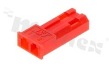 Crimp terminal housing; pitch 2.50mm; 2-contacts; female; applicable wire AWG#22-28; 250V/3A