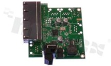Switch przemysłowy niezarządzalny; 4 porty 10/100 Mb/s; temp. pracy: -40+80 st.C; zasilanie redundantne 5...30VDC