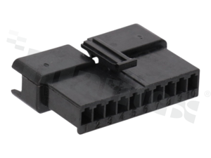 Crimp terminal housing; pitch 2.50mm; 10-contacts; female; applicable wire AWG#28-22