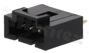 Złącze Kablowe do PCB; w rastrze 2.54mm; 4-stykowe; montaż THT; męskie; pionowe; 250V/3A