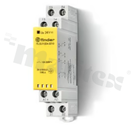 Electromagnetic modular relay; forcibly guided contacts; coil voltage 110VDC; 3 pole 10A (2NO + 1NC); coil power 1W; 10A/250VAC, -40÷70°C; IP20; screw terminals; DIN