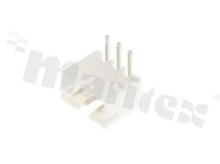 Header for PCB; pitch 2.00mm; 3-contacts; THT; male; side entry; 100V/2A