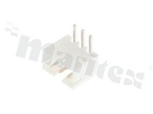 Header for PCB; pitch 2.00mm; 3-contacts; THT; male; side entry; 100V/2A
