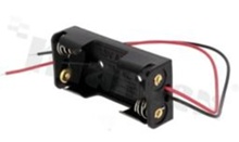 2xAAA Battery holder; with 26AWG wire 15cm