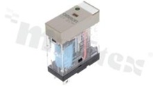 Electromagnetic relay; rated current 10A; coil voltage 12VDC; change over contact (SPDT); LED indicator; 10A/30VDC, 10A/250VAC