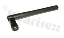 Antena; prętowa łamana; Wi-Fi/Bluetooth/ISM; 2400-2500MHz; 1.0dBi; liniowa; dookólna; SMA; przykręcana; fi7.8x108mm; czarny