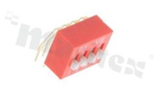 Przełącznik DIP Switch; THT; 4-sekcyjny; raster 2.54mm