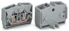 Złączka wewnętrzna; bez mocownia DIN; 2 zaciskowa; na przewód 0,08-2,5mm2(28-12 AWG); styk sprężynowy Cage-clamp®;1-torowa; pomarańczowy; 800V/24A