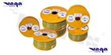 Przewód pojedynczy LGY/H05V-K; z wielodrutową miedzianą żyłą; żółty/niebieski; przekrój 1.00mm2; AWG 17; 500V; -40+105 st.C; 100m.