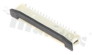 ZIF connector for FFC/FPC; pitch 0.50mm; 32-contacts; SMD; top entry