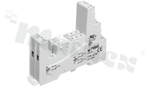 Socket for relay RM84; RM85; RM87L; RM87P; RMB841; RMB851;12A; 8 pins; Mounting: DIN; 12A/300 VAC