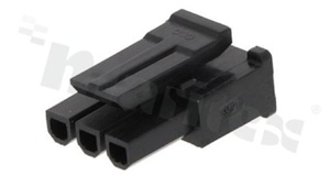 Korpus złącza kablowego; w rastrze 3.00mm; 3-stykowego; żeńskie; na przewód AWG#20-24; 250V/5A