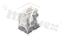 Przekaźnik elektromagnetyczny; 10A; napięcie cewki 24VDC; podwójny styk przełączny (DPDT); moc cewki 0,9W; 10A/24VDC, 10A/110VAC