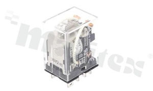 Electromagnetic relay; 10A; coil voltage 24VDC; changeover contacts (DPDT); coil power 0,9W; 10A/24VDC, 10A/110VAC