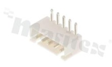 Header for PCB; pitch 2.50mm; 5-contacts; THT; male; side entry; 250V/3A