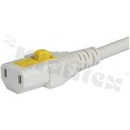 Kable zasilające, komputerowe; 2 m; White; 10 A; 250 V