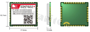 Module; LPWA; NB-IoT; FOTA; 2.2-4.3V; LCC; 17.6x15.7x2.3mm