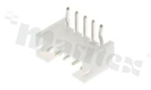 Header for PCB; pitch 2.00mm; 5-contacts; THT; male; side entry; 100V/2A