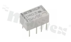 Przekaźnik elektromagnetyczny; prąd znamionowy 2A; napięcie cewki 5VDC; podwójny styk przełączny (2C); 2A/30VDC; 0.5A/125VAC