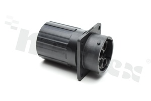 Standard Connector circular; Sq Flg Rcpt w endcap 4+5 pins; SZ 16 Pin