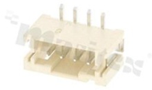 Header for PCB; pitch 2.00mm; 4-contacts; SMD; male; top entry; 250V/2A