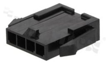 Korpus złącza kablowego; w rastrze 3.00mm; 4-stykowego; męskie; na przewód AWG#20-24; 250V/5A