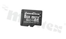 Przemysłowa karta micro SD 1/2/4/8 GB SLC lub 8/16/32/64 GB MLC; zakres temperatury pracy 0+70C lub -40+85C