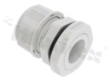 Cabel gland P16; nylon; PG16 7-12mm; grey; with lock nut