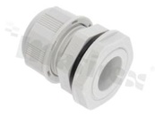 Cabel gland P16; nylon; PG16 7-12mm; grey; with lock nut